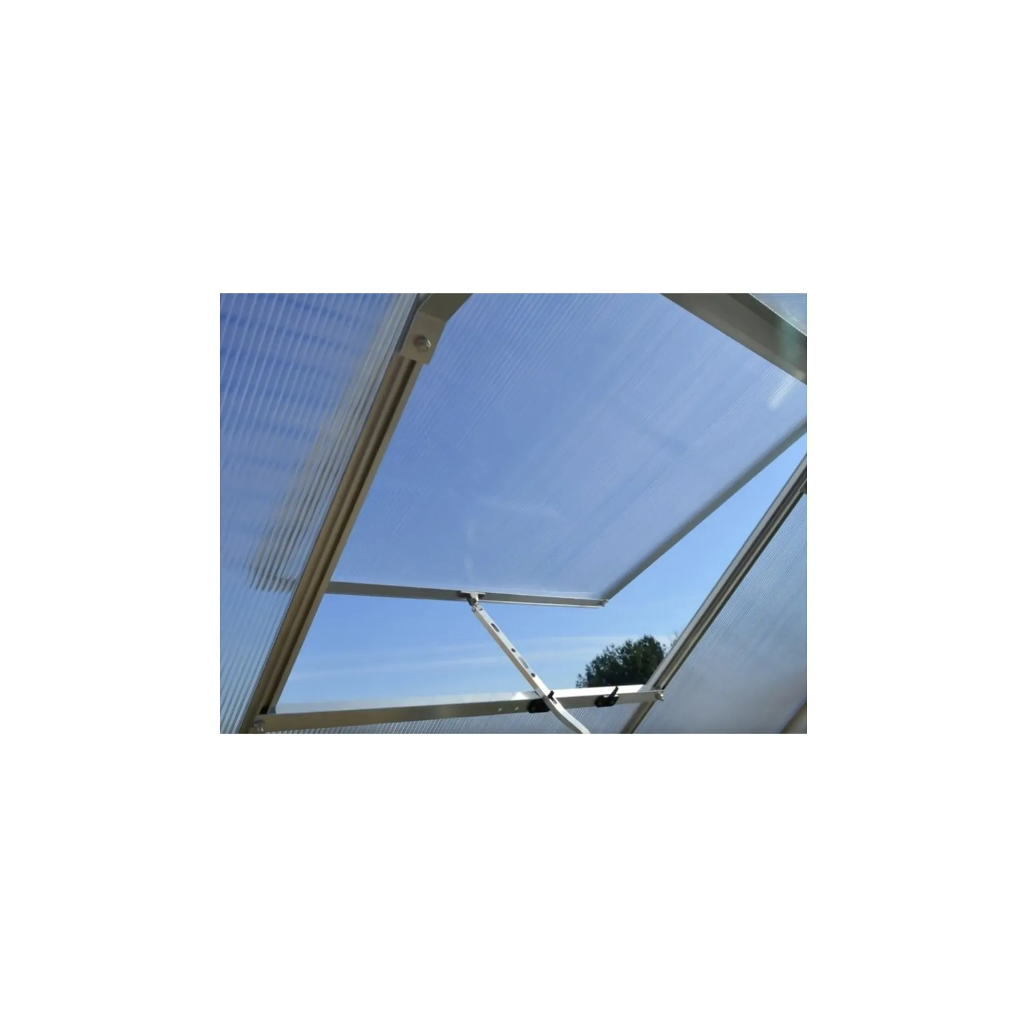 Fotografie 3 - Skleník Vitavia Target 7500 1,9 x 3,8 m PC 4 mm stříbrný