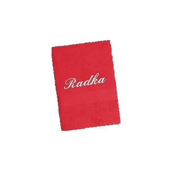 Ručník Ručník se jménem - červená 50x90 cm červená