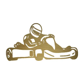 Samolepicí dekorace na vozidlo Motokára 003 pravá (64 - škrábaný kov zlatý) SAMOLEPKA NA AUTO, NÁLEPKA, FÓLIE, POLEP, TUNING, VLASTNÍ TEXT, TISK, AUTOSAMOLEPKY.cz, POLEPY, OBRÁZEK, LOGO, 3D STICKERS