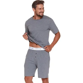 Pánské oblečení Šedé pánské krátké pyžamo Velikost: L