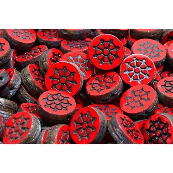 Korálek Ploškované korálky kormidlo 12 mm č. 186