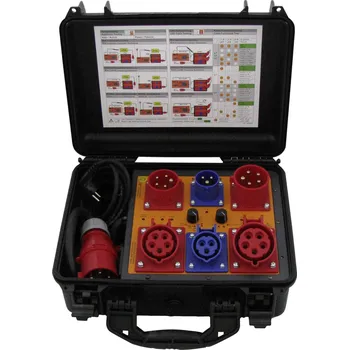 Měřicí kabel HT Instruments HT-MK4 Kufr s adaptérem pro 3 fáze 32A pro aktivní a pasivní testování, 2009870, měřicí adaptér, 1 ks