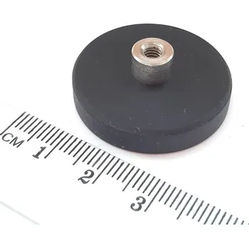 Dekorativní magnet orodian.cz Magnet v pouzdře s vysunutým vnitřním závitem 31×6 mm pogumovaný