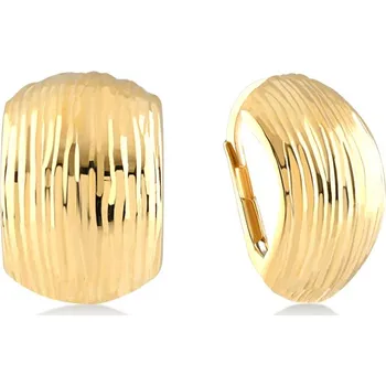 Náušnice Lillian Vassago Celozlaté patentové náušnice s gravírem LLV06-GER365