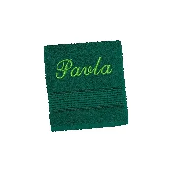 Ručník Ručník se jménem - pruh - tm.zelená 50x100 cm tm.zelená