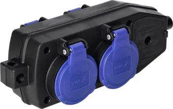 Elektrická zásuvka Vícenásobná gumová zásuvka OR-AE-13237 černá/modrá