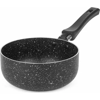Hrnec Kastrol černý nepřilnavý 16cm / 1,2l MARMARA s rukojetí