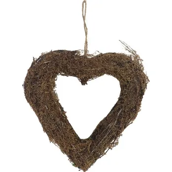 Bytová dekorace Dekorační srdce k zavěšení P2012