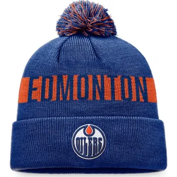 Čepice Kulich EDM Fundamental Cuff with Pom Edmonton Oilers