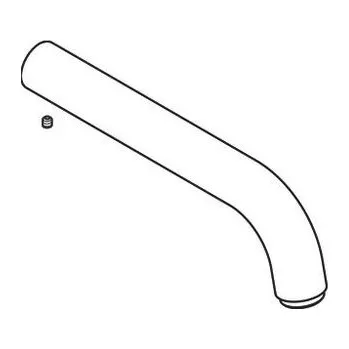 Hansgrohe Náhradní výtokové rameno k 71576670, černá mat 93710670