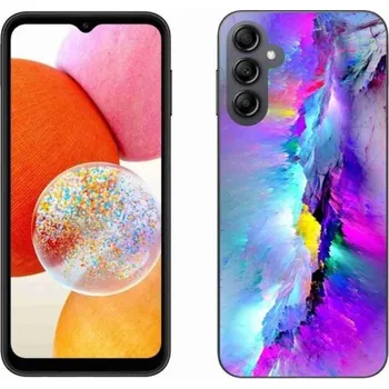 Pouzdro na mobilní telefon Gelový kryt mmCase pro Samsung Galaxy A14 4G/5G abstrakt
