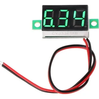 Digitální voltmetr LED zelený mini 0.36 (4.7V-30V)