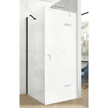 Hüppe Astra Boční stěna, 75 cm, černý profil/čiré sklo PX0201.123.322