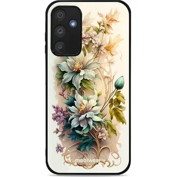 Pouzdro na mobilní telefon Lesklý kryt Mobiwear Glossy - Samsung Galaxy A15 / A15 5G - G014G Krémové květy (Prémiové lesklé pouzdro, obal, kryt Mobiwear Glossy na mobil Samsung Galaxy A15 / A15 5G - G014G Krémové květy, materiál Plast + TPU silikon - krytí po všech stranách,)