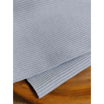 Elastický náplet žebrovaný 15x80 cm šedá