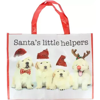 Nákupní taška Nákupní taška Santa's Little Helpers - Stylová ekologická taška s vánočním motivem