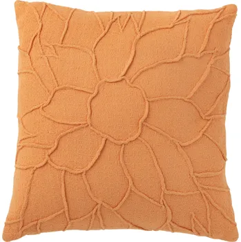 Polštář Oranžový polštář J-line Tassel 43 x 43 cm