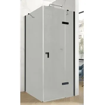 Hüppe Astra Dveře křídlové pravé, 100 cm, černý profil/sklo Sand Plus PX0104.123.316