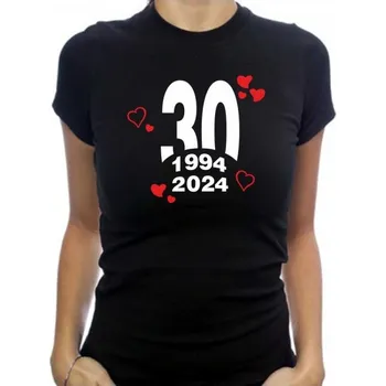 Pánské tričko dámské tričko NAROZENINOVÉ 30 S Bílá