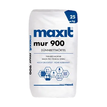Stavební pojivo MAXIT mur 900 D Malta pro tenkovrstvé zdění, tepelněizolační 10MPa (15kg/pyt)