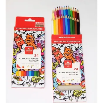 Výtvárné potřeby Koh-i-noor Pastelky 3554/24 TEENAGE dlouhé 144941