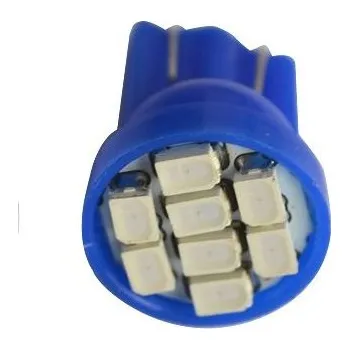Autožárovka LED žárovka T10 W5W 8 SMD modrá
