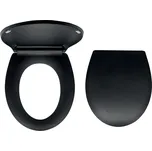 Novaservis WC sedátko, duroplast černá matná, panty tvrzený plast WC/BLACK