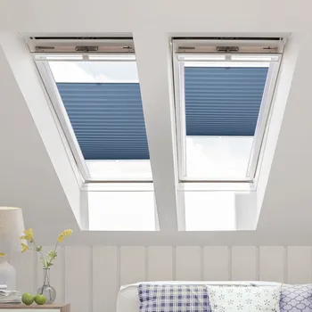 Roleta FOA Plisé roleta na střešní okna Neprůhledná, Světle modrá, P 10796P , 20 x 130 cm