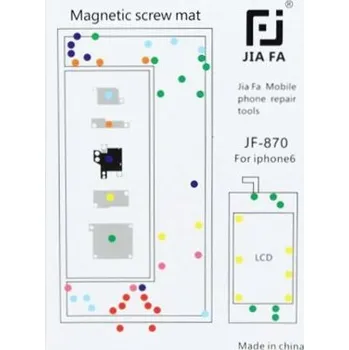 JIAFA magnetická servisní podložka pro opravu iPhone 6 - bílá