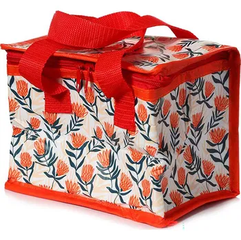 Nákupní taška Termotaška Květ Protea - Elegantní chladící taška s exotickým květinovým motivem