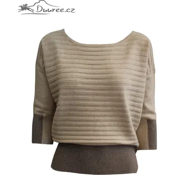 Dámský svetr Duuree.cz Kašmírový Svetr Alice béžová XL