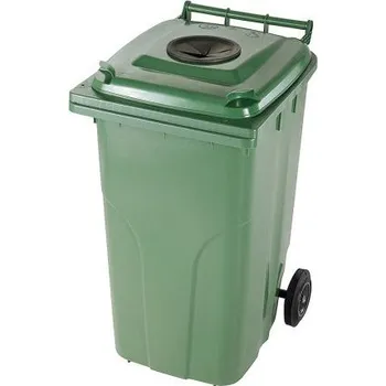 Železářství Popelnice plastová 120 l s vhozem zelená