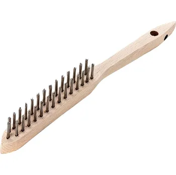 Drátěný kartáč Drátěný kartáč, ocel hlad. 0,35mm 5-řadový Lessmann