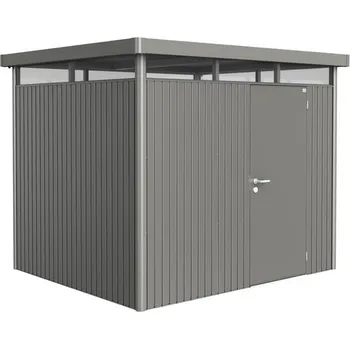 Zahradní domek Biohort Zahradní domek HIGHLINE® H3,šedý křemen metalíza (S jednokřídlými dveřmi)
