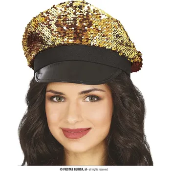 Karnevalový kostým GuircaZlatá flitrovaná čepice