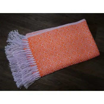 Šála Široký šál (lamí vlna, oranžový)