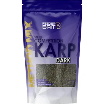 Návnadová pasta a těsto FeederBait Methodmix DARK Competition Carp 800g