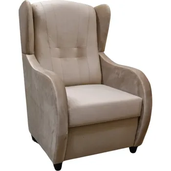 Křeslo Relaxační křeslo ušák René Mexa Velvet 280 béžové