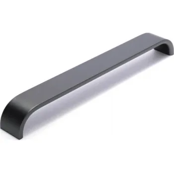Nábytkové kování Rujzdesign Úchytka MODENA / Grafitová nerez 160 mm