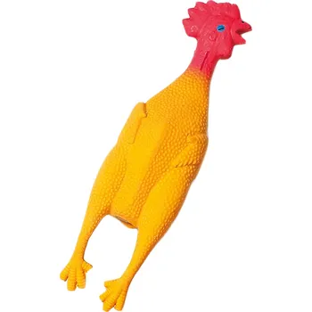 Hračka pro psa 2ks Pískací kuře z latexu