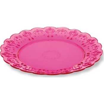 Talíř Dezertní talíř Pavoni - Fuchsiový průhledný