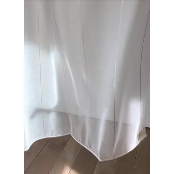 Záclona ČMT Záclona metráž s olůvkem 300 cm Sally Barva: 60 Sally bílá stříbrný proužek