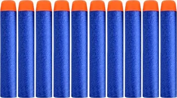 Náhradní náboje do pistole Nerf KX7683 7 cm 10 ks modré/oranžové
