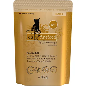 Krmivo pro kočku 16x85g Catz Finefood kapsičky - hovězí & telecí