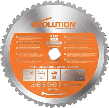 Pilový kotouč EVOLUTION EV025528 255x25,4mm (28Z) univerzální pilový kotouč