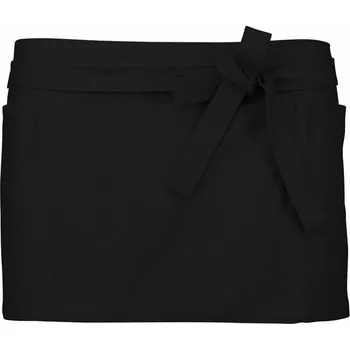 Kuchyňská zástěra KARIBAN Zástěra Barman Bistro Style Velikost: uni, Barva: černá