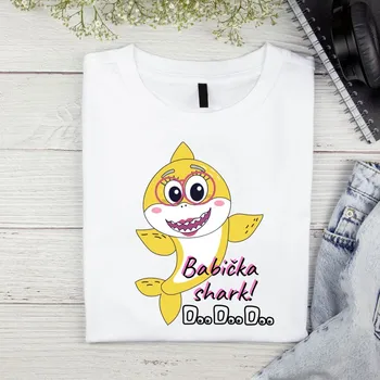 Dámské tričko Dámské tričko - Babička Shark! Do Doo Velikost: XL