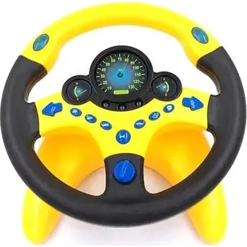 Hračka pro nejmenší Bavytoy Interaktivní volant černý/žlutý