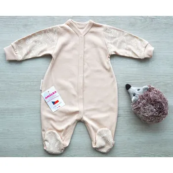 Kojenecký overall AMÁLKA Bavlněný overal oříškový, kombinace dino Velikost: 92