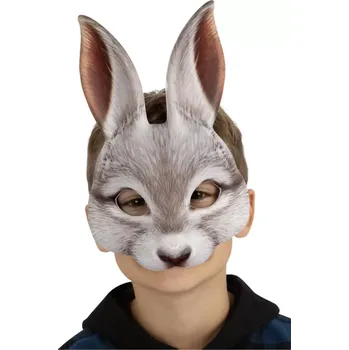 Karnevalová maska Maska na obličej - Králík, bílý